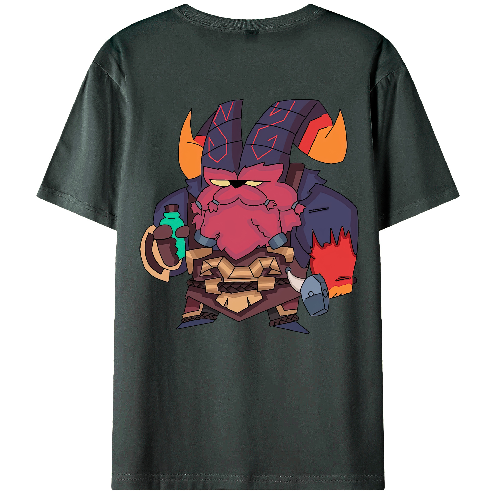 リーグ・オブ・レジェンド League of Legends LOL 綿100％ メンズ半袖Tシャツ（バックプリント） 通気性
